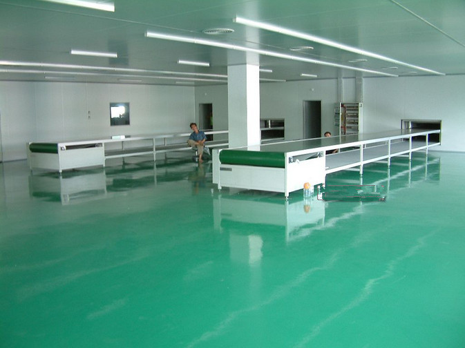 广东某电子厂千级无尘车间装修工程与超净工作台(图1) 广东某电子厂千级无尘车间装修工程与超净工作台(图1)